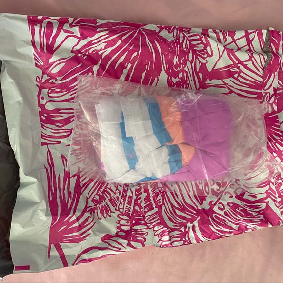 Lilly Pulitzer Luxletic Loren skirt skirt tennis golf pink size large new w/tags - Picture 3 of 4